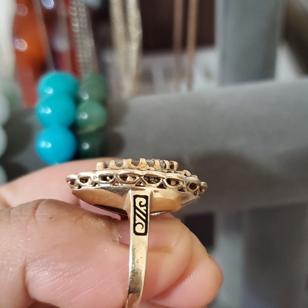 3carat antique diamond ring - Picture 5 of 7